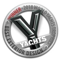 Macaron-WYT-Best-Exterior-Design-Winner-2018-Fairline-43-Open-300x299-1